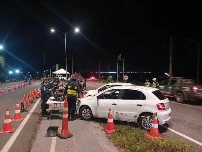 Operacao Lei Seca em Cuiaba resulta em oito prisoes por embriaguez ao volante