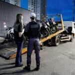 Operação da Sorp e PM apreende 12 motos com escapamentos adulterados em Cuiabá