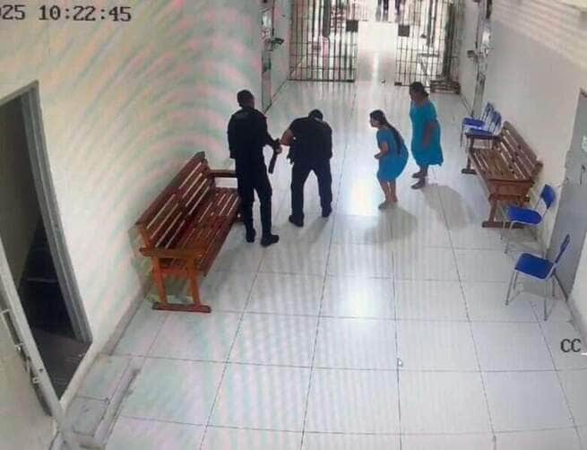 Policia Penal salva bebe engasgado durante visita em penitenciaria de Mato Grosso