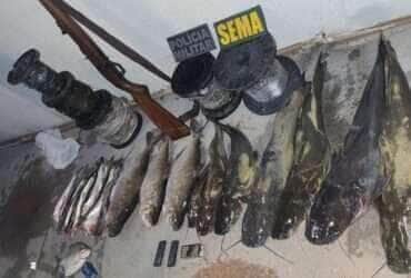 Sema realiza operação de combate à pesca ilegal na MT-010
