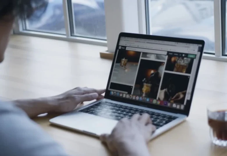 Tela em um MacBook