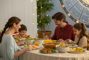 Um almoço em família
