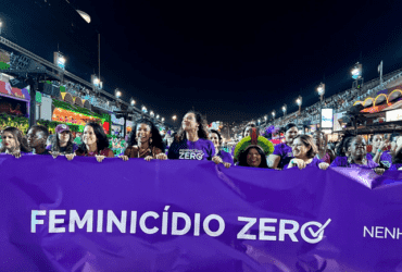 Feminicídio Zero estreia no Carnaval do Rio com faixa na Sapucaí - Ascom/MMulheres