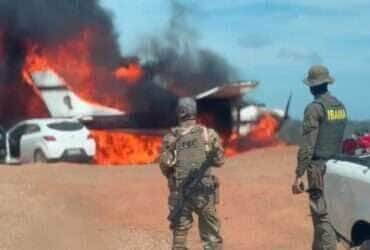 Garimpo Ilegal: PRF e Ibama apreendem aeronave, armas e munições em Roraima - Divulgação PRF