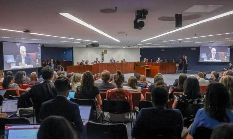 Brasília (DF) 25/03/2025 - O Supremo Tribunal Federal (STF) começa a julgar, o ex-presidente Jair Bolsonaro e mais sete denunciados pela trama golpista vão se tornar réus na ação.
O caso será julgado pela Primeira Turma da Corte, colegiado formado por cinco dos 11 ministros que compõem o tribunal. 
Foto: Antonio Augusto/STF