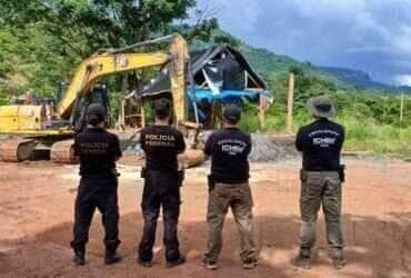 Polícia Federal destrói garimpo reincidente em Canaã dos Carajás - Divulgação/Polícia Federal