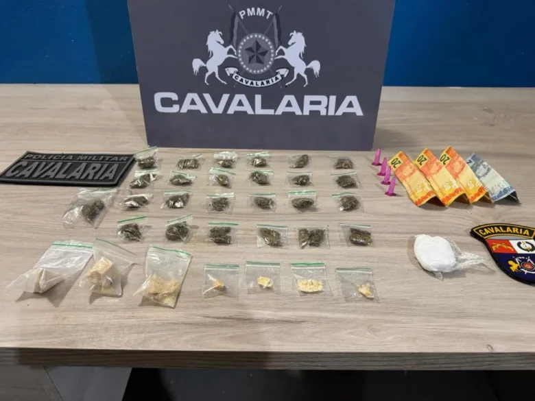 Dupla é detida com drogas após tentativa de fuga em Lucas do Rio Verde
