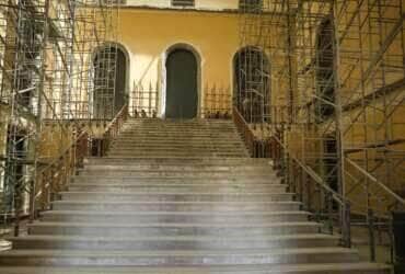 Rio de Janeiro (RJ), 02/04/2025 – Prédio do Museu Nacional, na Quinta da Boa Vista, passa por reconstrução após incêndio ocorrido em 2018. Foto: Tomaz Silva/Agência Brasil