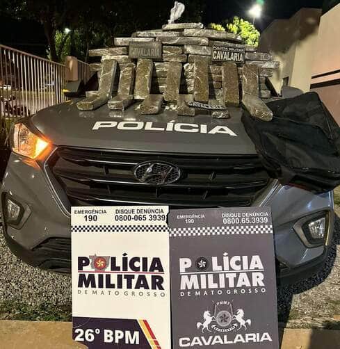 Polícia Militar prende mulher com 48 tabletes de maconha em Nova Mutum