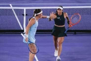 Dupla de Luisa Stefani com a húngara Timea Babos - WTA de Linz -em 21/03/2025