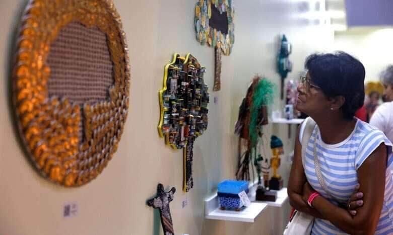 Rio de Janeiro (RJ), 09/04/2025 - Começa a Feira Rio Artes para capacitação e negócios em economia criativa, no Centro de Convenções Expomag, centro da cidade. Foto: Tânia Rêgo/Agência Brasil