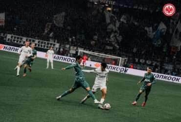 Eintracht Frankfurt x Tottenham. Imagem: X/Eintracht