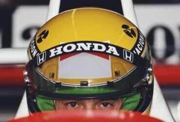 Ayrton Senna - piloto brasileiro - F1 - Fórmula 1 - capacete