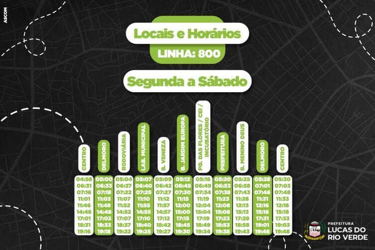 Transporte coletivo: Linha 600B vira 800 e terá rota ampliada em Lucas do Rio Verde 77 154677813620250529151524