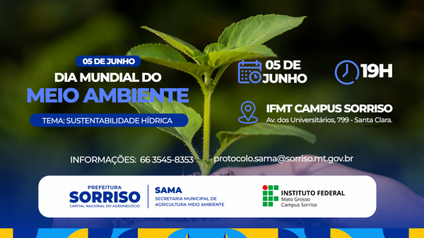 Abertas inscricoes para agenda do Meio Ambiente 2025 em Sorriso