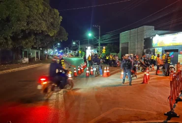Cinco motociclistas são presos durante operação em avenida de Cuiabá