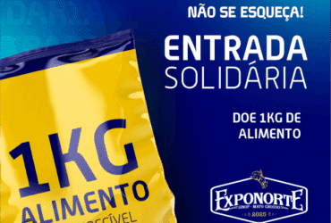 Exponorte comeca na quarta feira 14 e entrada sera 1kg de alimento