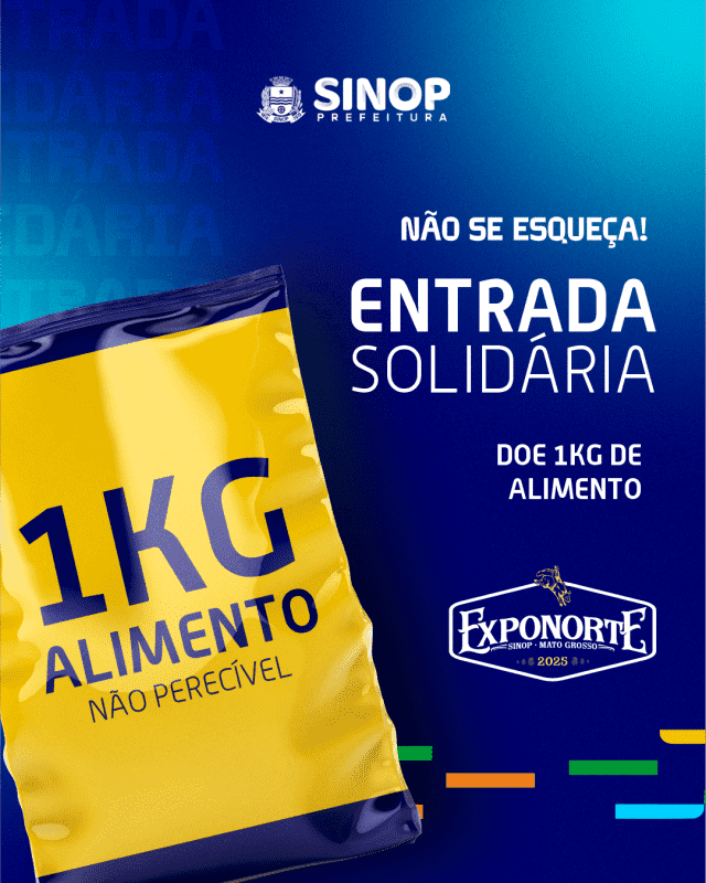 Exponorte comeca na quarta feira 14 e entrada sera 1kg de alimento