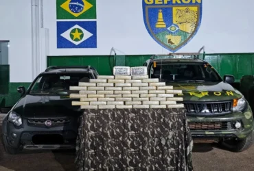 Gefron intercepta 50 tabletes de cocaína em Mato Grosso e impõe prejuízo milionário ao crime organizado