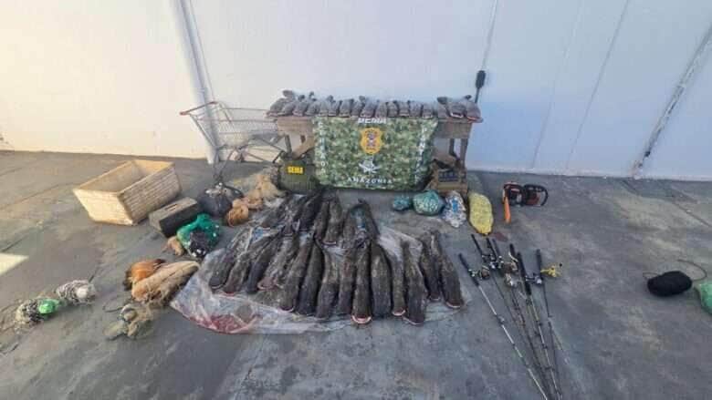 Idosa e detida em Barao de Melgaco por suspeita de pesca proibida e acumulo de pescado