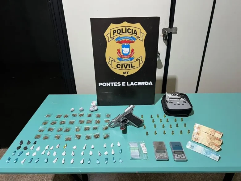 Polícia Civil prende suspeitos por tráfico e porte ilegal em Mato Grosso