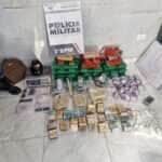 Policia Militar desmantela tres depositos de drogas e apreende R 87 mil em Cuiaba