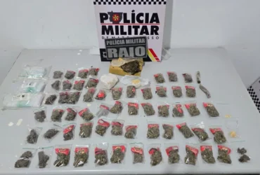 Polícia Militar apreende 65 porções de drogas em Tangará da Serra