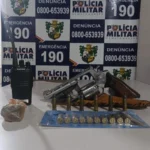 Polícia Militar apreende revólver e munições em Vila Bela da Santíssima Trindade