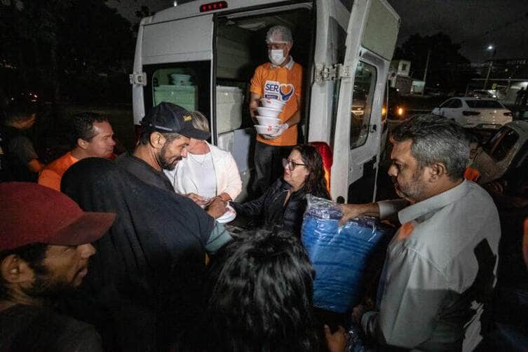 Prefeitura e Governo acolhem pessoas em situacao de rua durante o frio em Cuiaba
