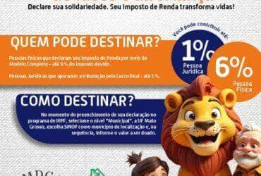 Ultimos dias para destinar parte do Imposto de Renda a Fundos Sociais em Sinop