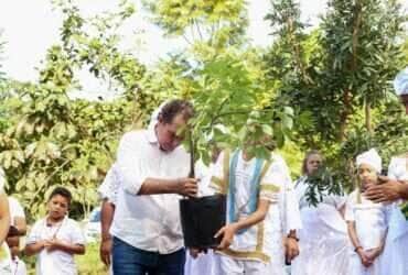 Varzea Grande recebe 1a muda de Baoba plantada em APP publica de Mato Grosso