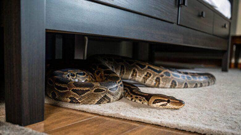 Cobra de 1,5 metro é capturada em motel em Mato Grosso