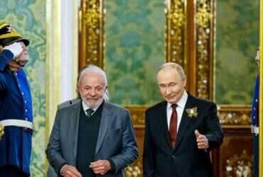 Rússia- 09/05/2025 Presidente da República, Luiz Inácio Lula da Silva, durante reunião com o Presidente da Federação da Rússia, Vladimir Putin. Grande Palácio do Kremlin, Rússia - Moscou.
Foto: Ricardo Stuckert / PR