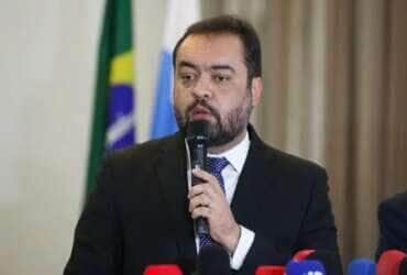 Rio de Janeiro - 06/10/2023 - Entrevista coletiva do governador Cláudio Castro com o secretário-executivo do Ministério da Justiça e Segurança Pública, Ricardo Cappelli para falar sobre as investigações das mortes dos três médicos em um quiosque