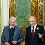 Rússia- 09/05/2025 Presidente da República, Luiz Inácio Lula da Silva, durante reunião com o Presidente da Federação da Rússia, Vladimir Putin. Grande Palácio do Kremlin, Rússia - Moscou.
Foto: Ricardo Stuckert / PR