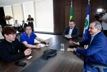 reunião do governo de mato grosso com haid group