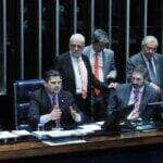 Brasília (DF), 27/05/2025  - Sessão do Senado que votou a proposta de emenda à Constituição (PEC 37/2022) que inclui as guardas municipais e os agentes de trânsito entre os órgãos de segurança pública previstos na Carta Magna. Foto: Lula Marques/Agência Brasil