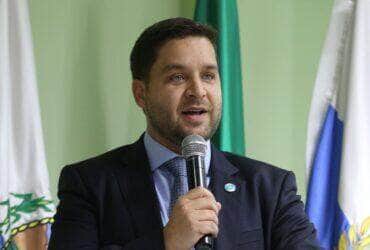 O vice-governador do Rio, Thiago Pampolha, participa da posse da nova defensora pública-geral do Rio de Janeiro, Patrícia Cardoso, que estará à frente da instituição no biênio 2023-2024, na sede da instituição, no centro da cidade. 