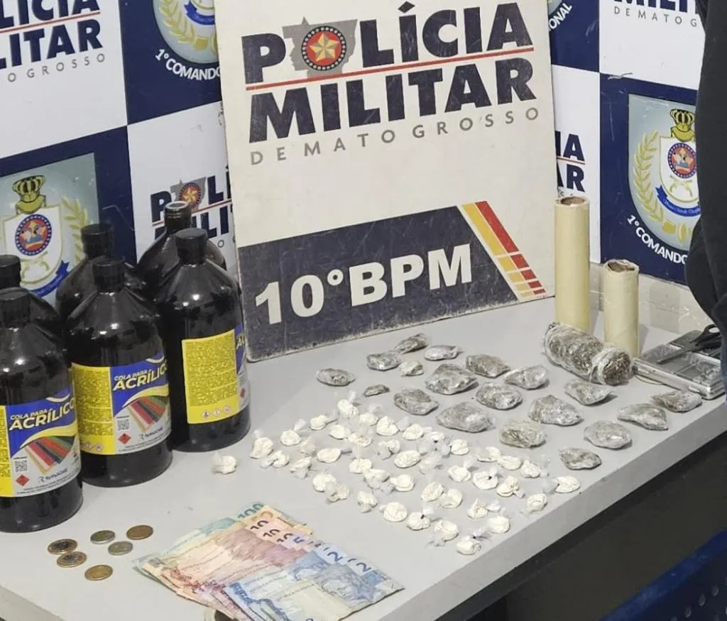 Adolescente é apreendido com drogas e 'loló' em operação da PM em Cuiabá