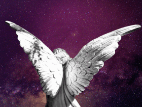 Anjo da Guarda de asas abertas