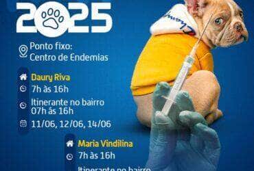 Centro de Endemias inicia campanha de vacinacao antirrabica em Sinop veja o cronograma