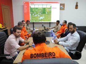Corpo de Bombeiros Militar de Mato Grosso apresenta sistema de apoio a incendios florestais a empresa Verde Floresta Group