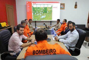 Corpo de Bombeiros Militar de Mato Grosso apresenta sistema de apoio a incendios florestais a empresa Verde Floresta Group