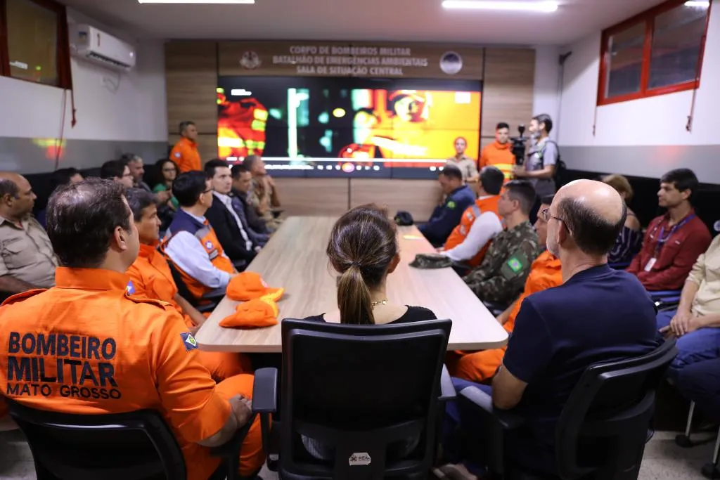 Sala de Situação Central reforça combate a incêndios florestais em Mato Grosso