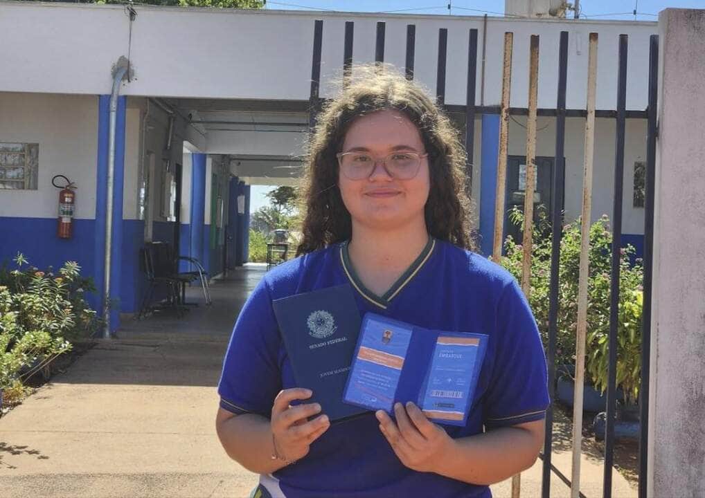Estudante de Sinop e selecionada para representar MT no Programa Jovem Senador