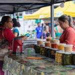 Feira da agricultura familiar estreia na Praca da Republica em Cuiaba Mato Grosso