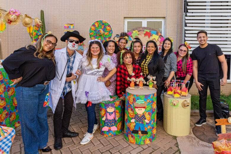 Festa junina transforma pediatria do Hospital Municipal de Cuiaba