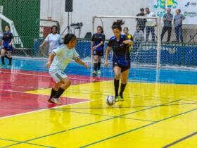 Final do futsal nos Jogos Estudantis Cuiabanos e marcada por rivalidade e publico recorde