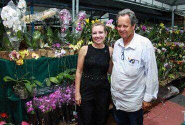 Flavia Moretti visita 1° Festival de Flores e Plantas de Varzea Grande