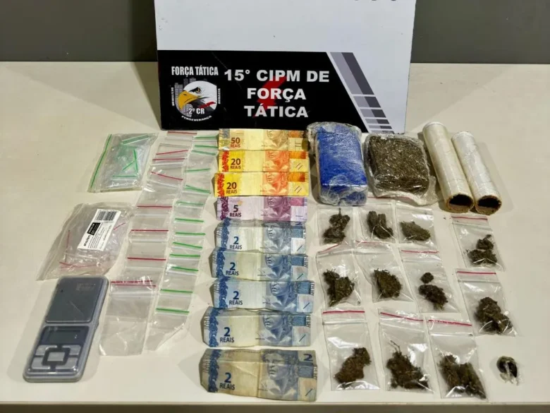 Força Tática prende dupla por tráfico e apreende maconha em Várzea Grande